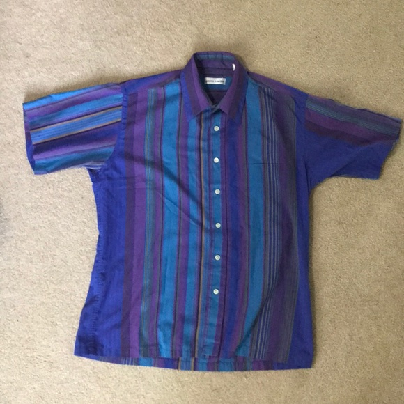 Vintage Other - RETRO SHORT SLEEVE BUTTON-DOWN